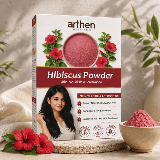 ARTHEN Hibiscus powder for hair — natural growth strength and shine 200g