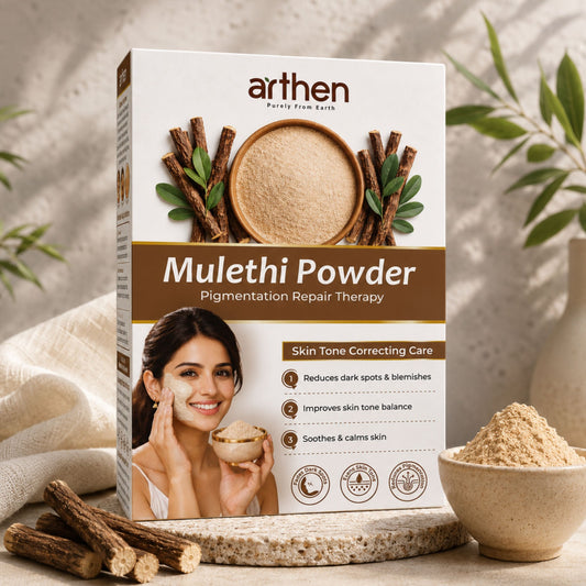 ARTHEN Mulethi powder for face — natural brightening licorice pack 200g