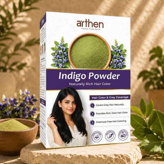 ARTHEN Indigo powder for hair color — natural grey coverage chemical-free 200g