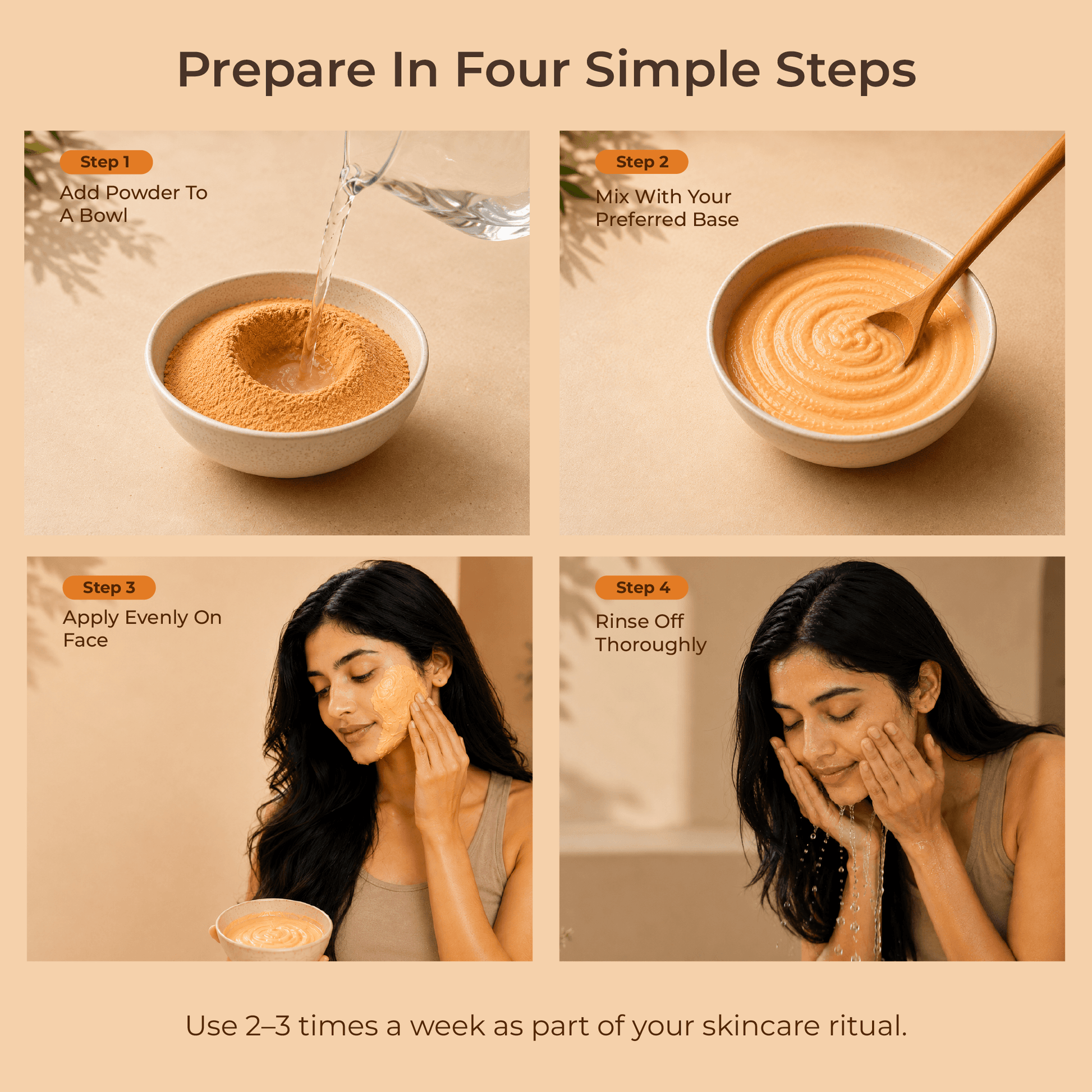 Orange peel powder for oily skin — oil control and fresh natural glow