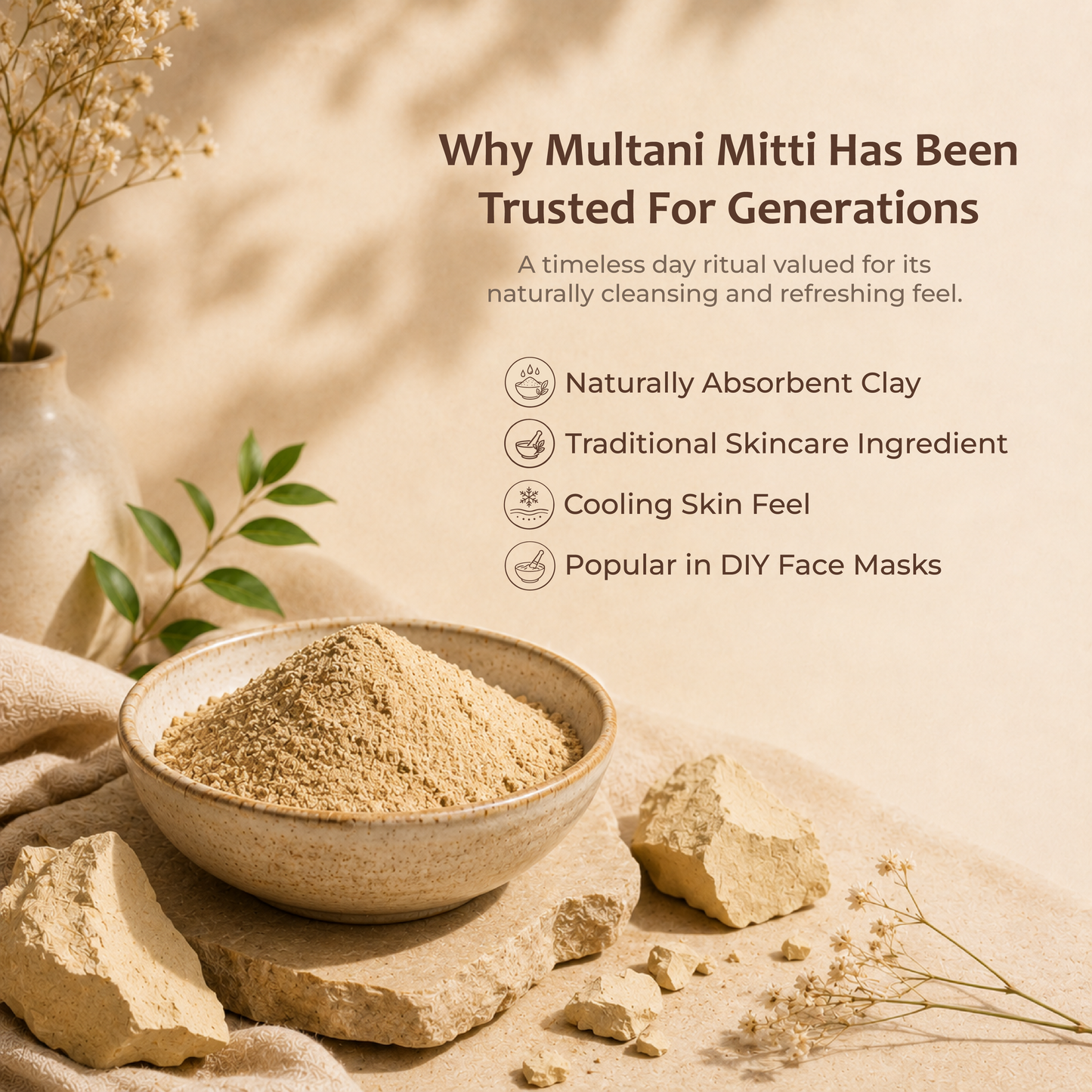How to use multani mitti face pack — mix, apply, rinse steps for clear skin