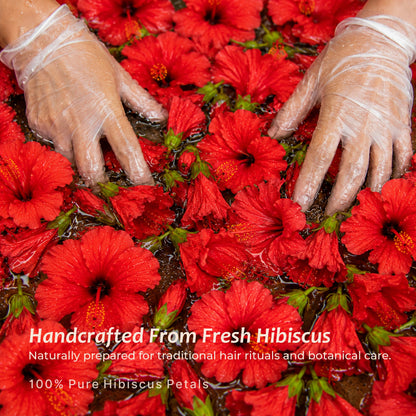 Hibiscus hair mask for dry dull hair — deep nourishment and shine