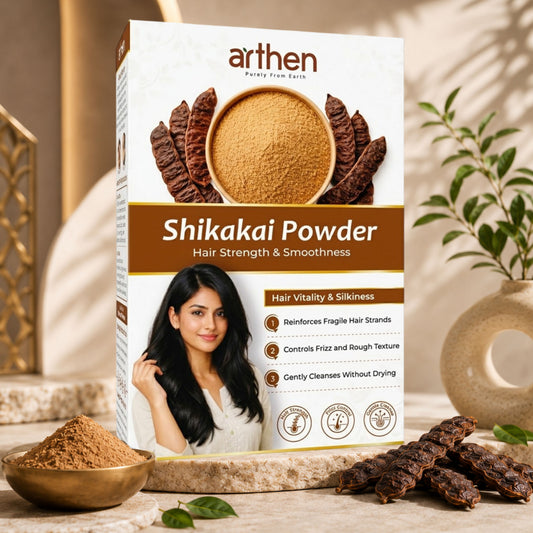 ARTHEN Shikakai powder for hair — natural cleanser and conditioner 200g