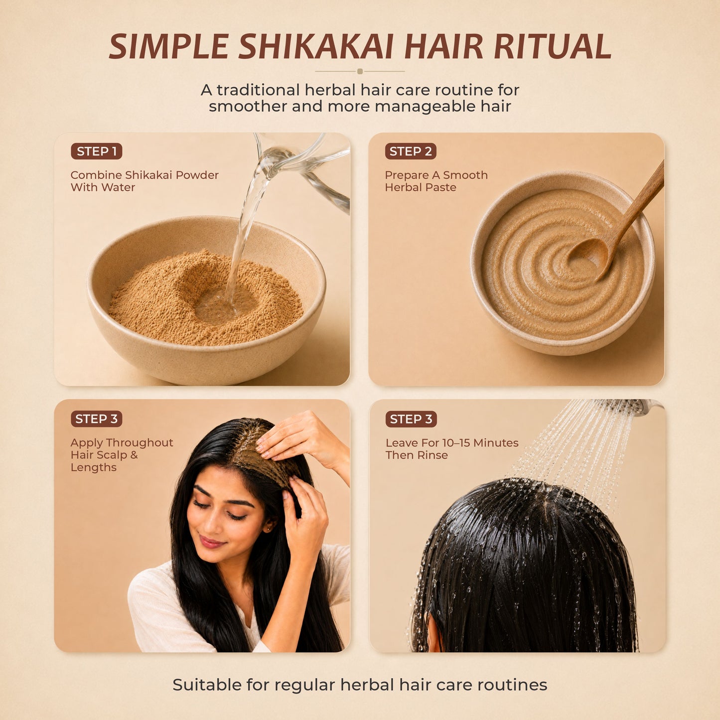 Shikakai replaces shampoo and conditioner — complete natural hair wash