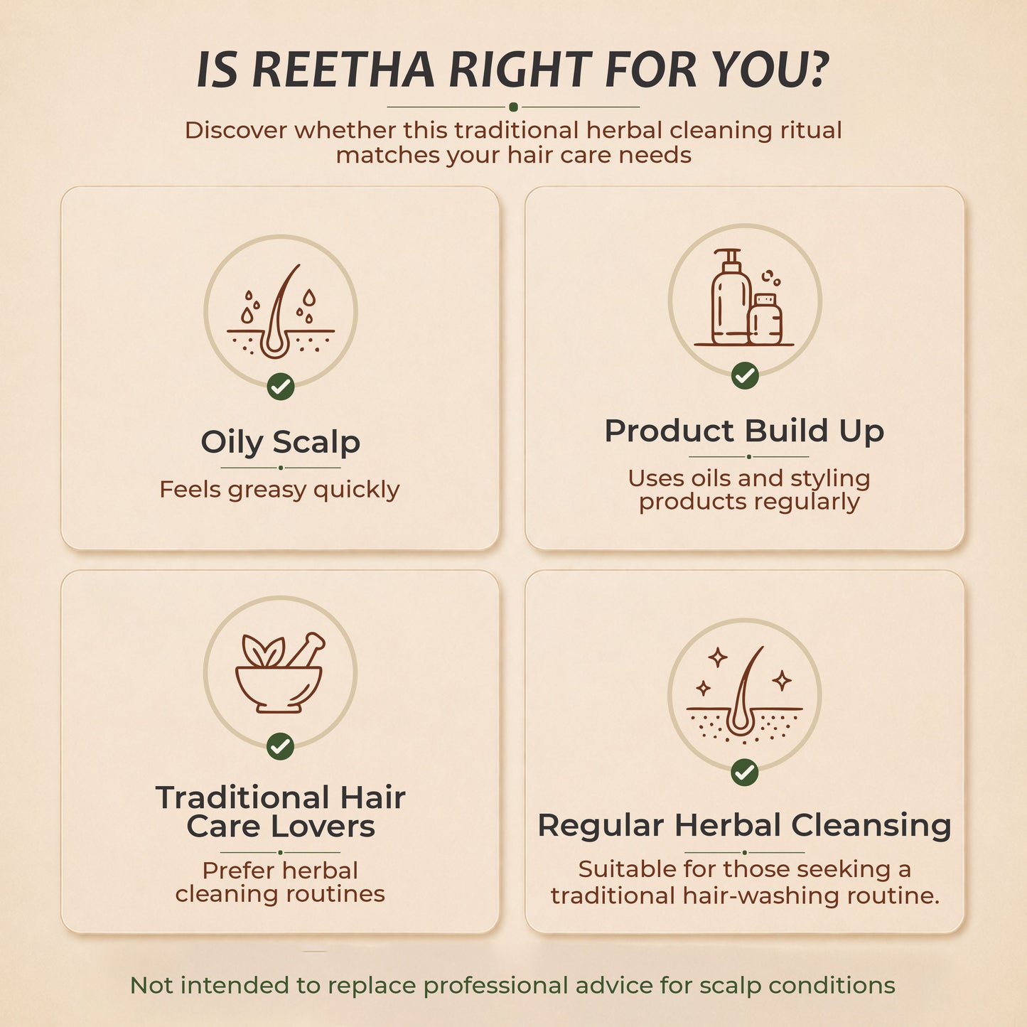 Reetha powder for healthy balanced scalp — gentle herbal cleansing