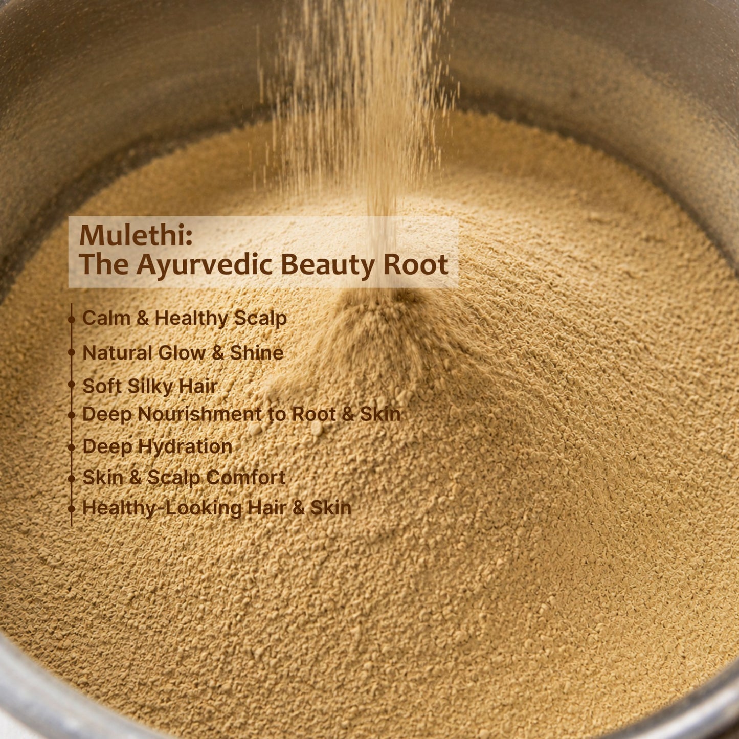 Mulethi powder for dark circles — gentle under-eye brightening care