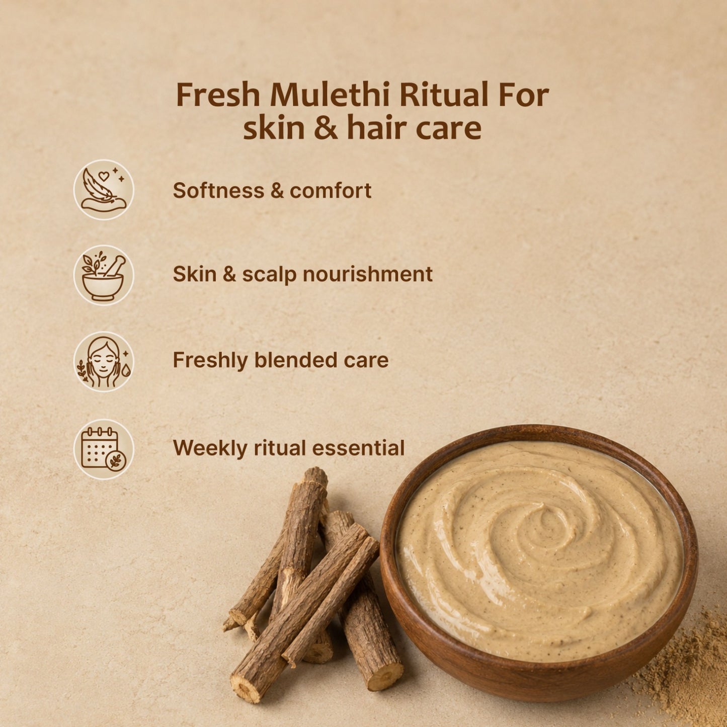 Mulethi powder safe for sensitive skin — gentle natural brightening