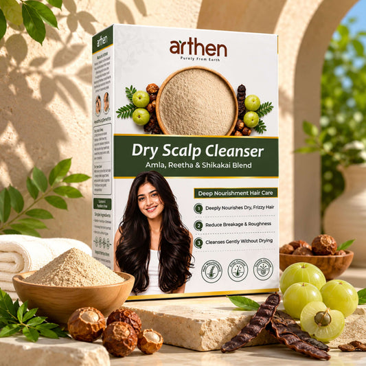 ARTHEN Dry Scalp Cleanser — herbal hair wash for dry flaky scalp 200g