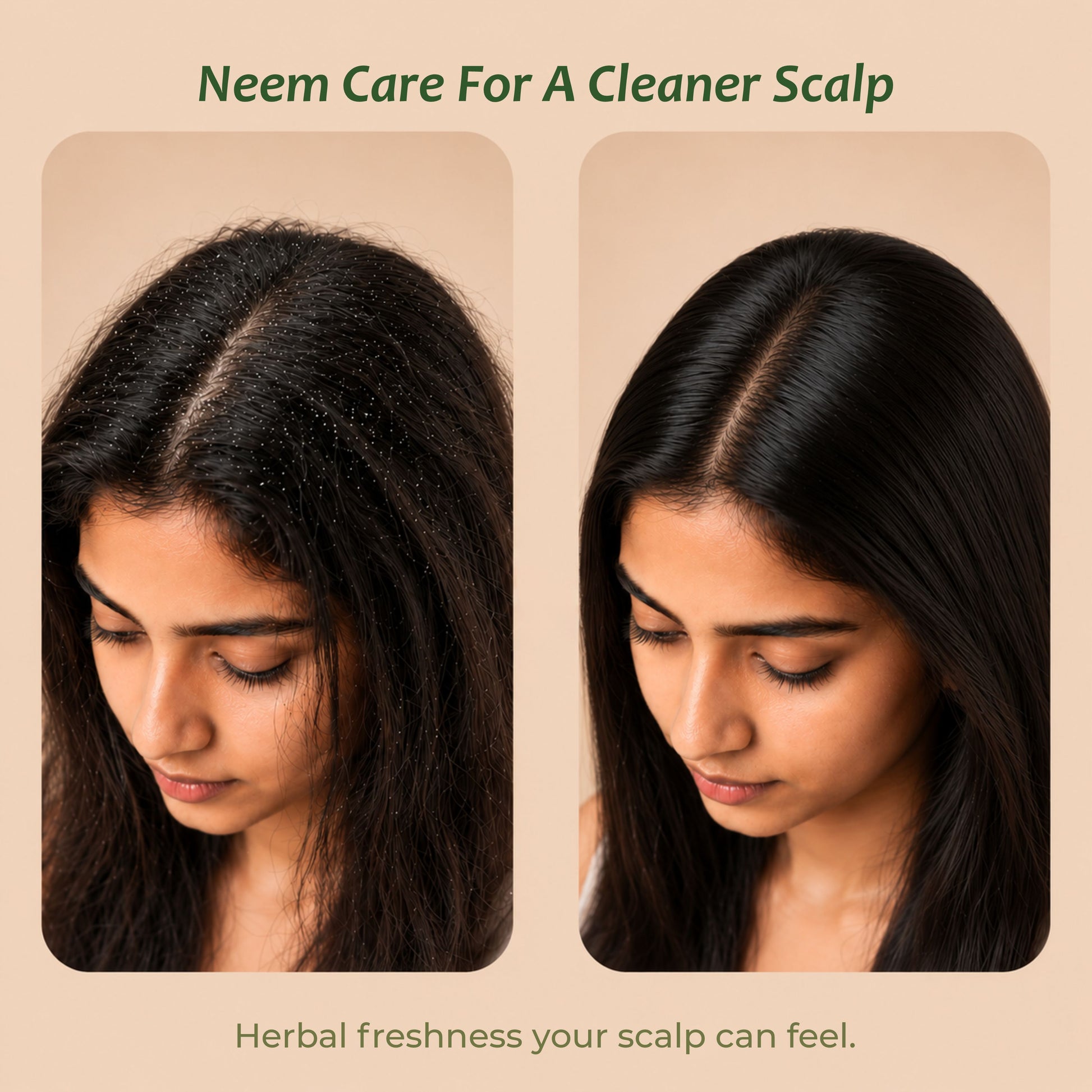Neem powder for scalp — purifies and refreshes oily itchy scalp naturally